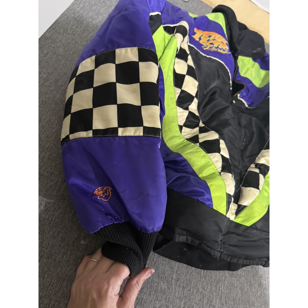 90s Vintage Arctic Cat Team Arctic Racing Jacket Mens Sz L Grunge Color Block - Picture 5 of 16